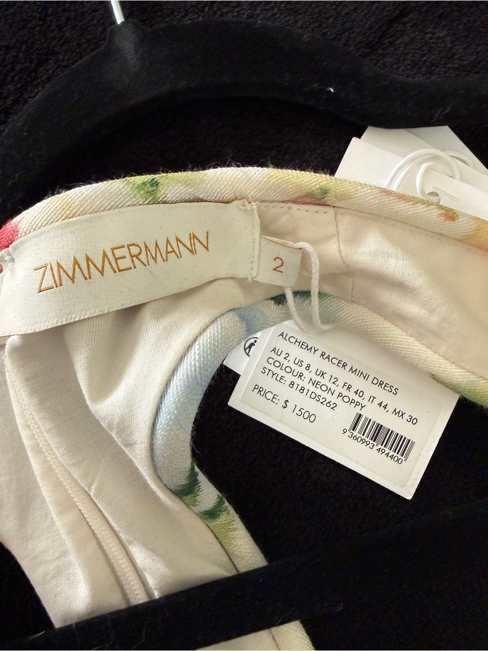 Zimmermann Alchemy Racerback Linen & Silk Skater Minidress, Size 2 = US 6/8 - Picture 11 of 14